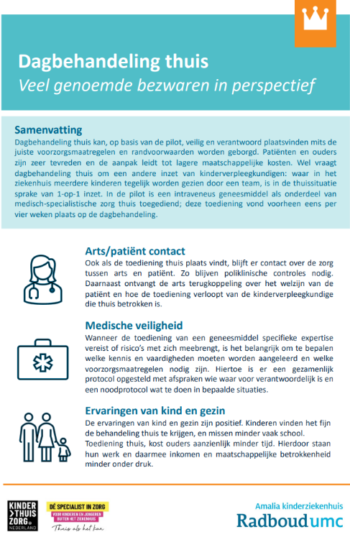 Dagbehandeling thuis Dagbehandeling thuis
